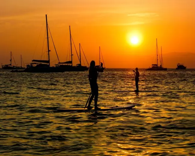 Stand-Up Paddleboarding at Yanui Beach