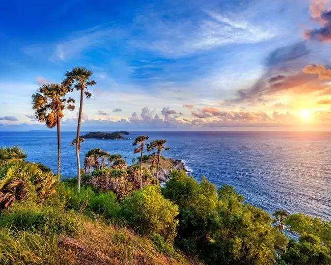 sunset at promthep cape