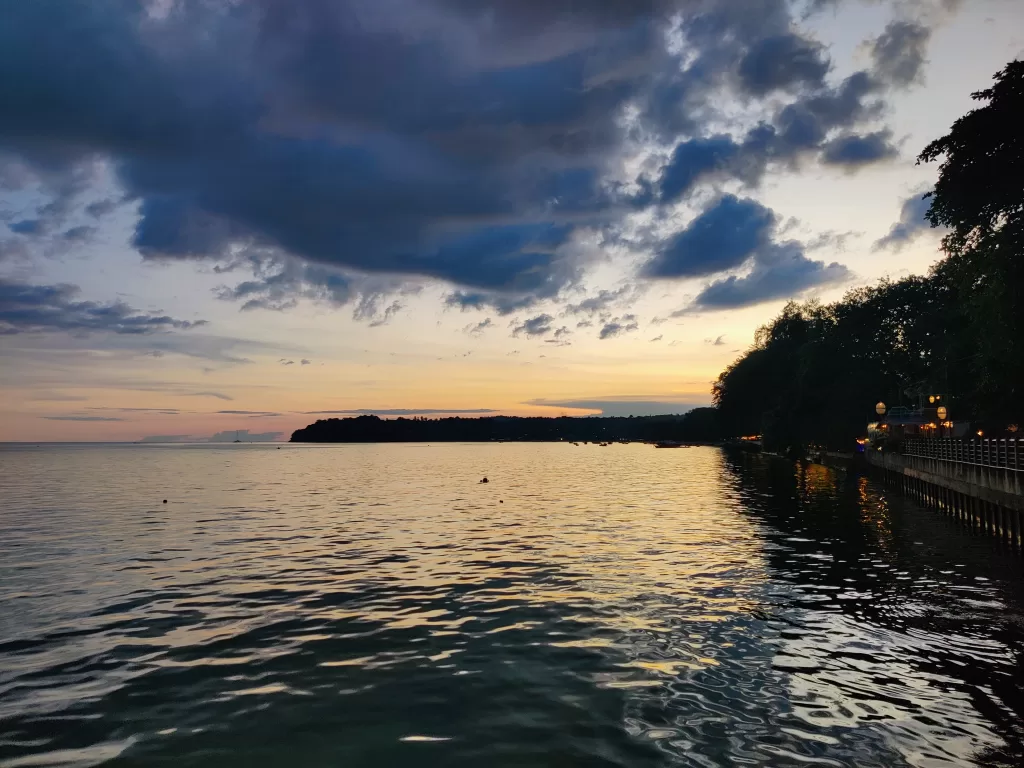 Sunset view from Rawai Beach, a peaceful sunset spot in Phuket